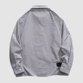 Gestreifte Hemden mit Kordelzug und Tasche